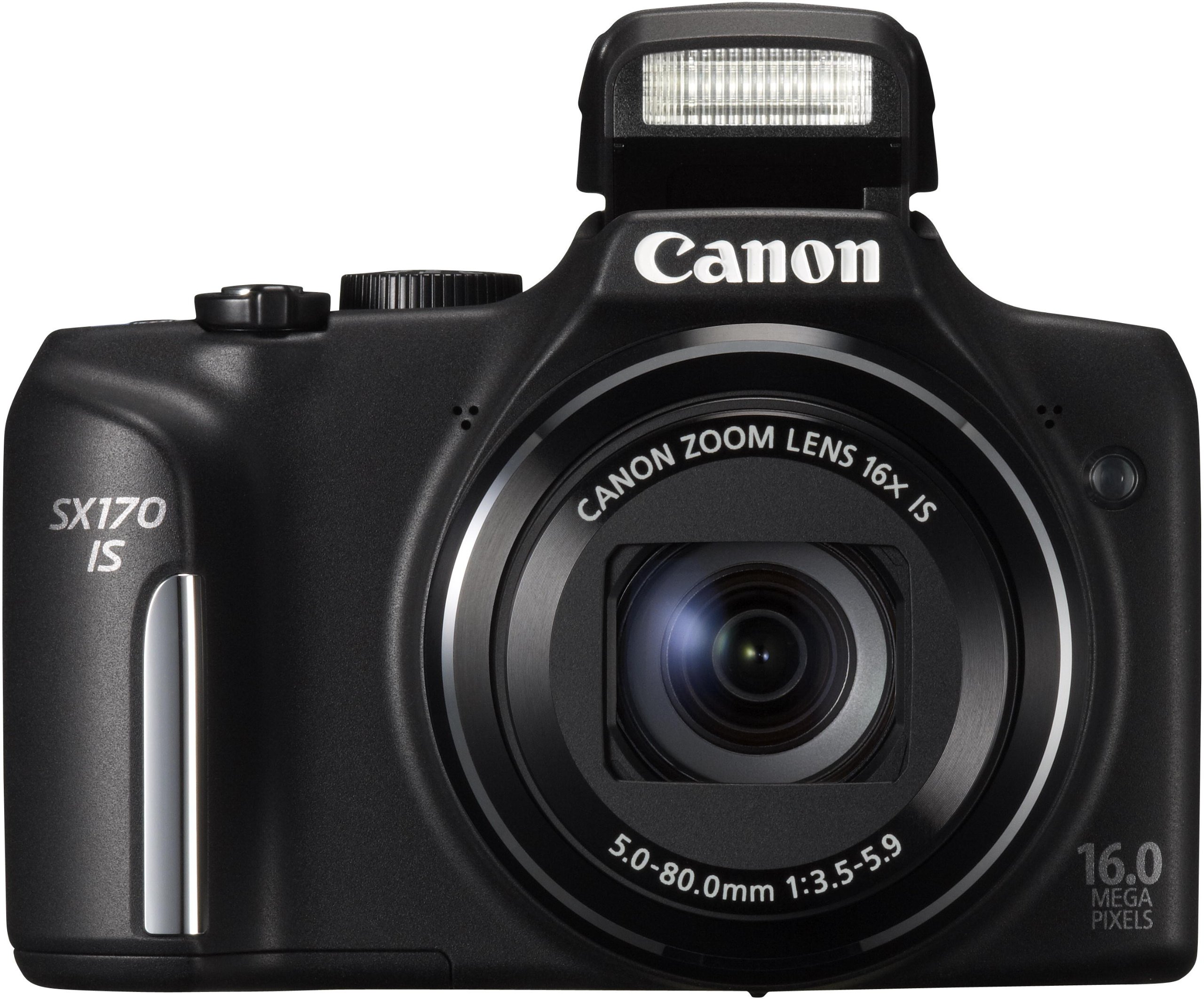 Canon PowerShot SX170 IS 16.0MP Compact Digital Camera Black